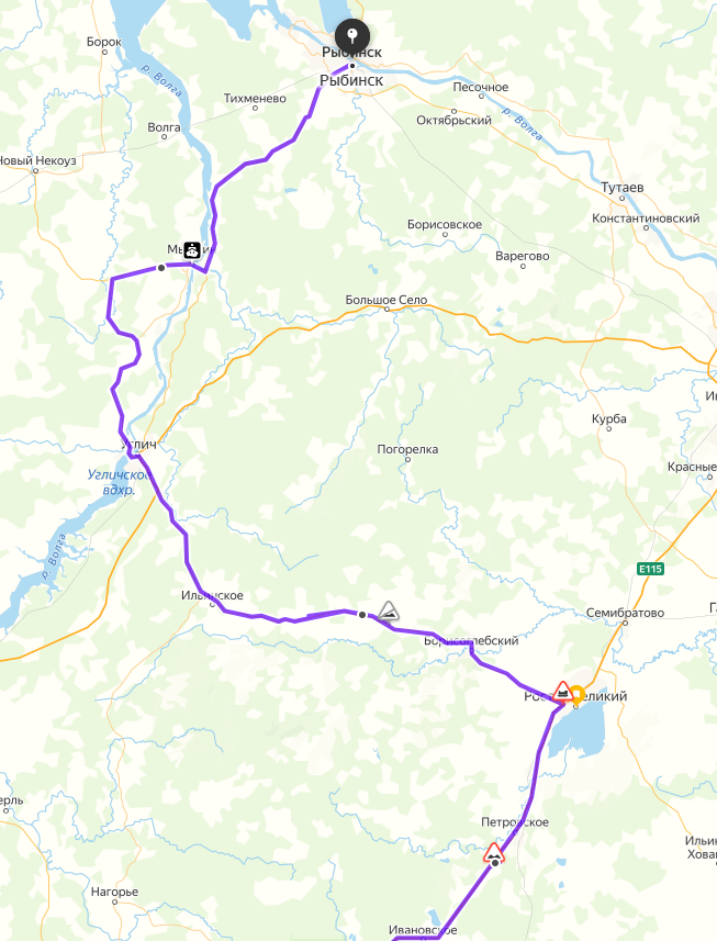 Москва-Калязин-Углич-Мышкин-Рыбинск-Ярославль-Ростов-Москва